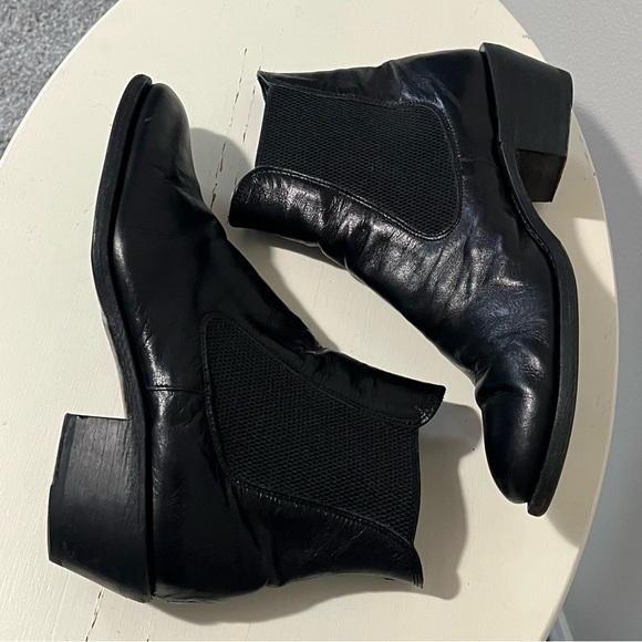 Fiorentini + Baker Chelsea Boot Size 40 9.5/10 Black Leather - Picture 5 of 10